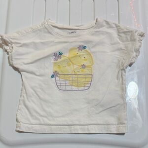 Carter's White & Yellow Lemon Basket Tee 18M